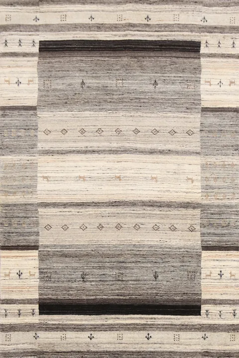Tribal Gabbeh Oriental Area Rug 5x6