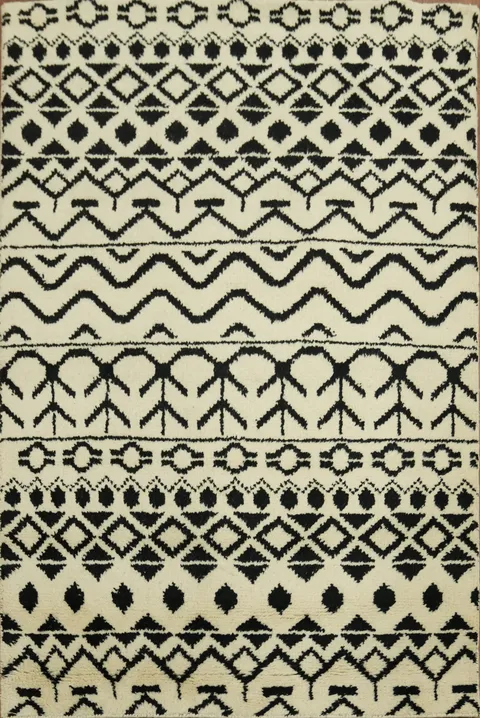 All-Over Abstract Oriental Area Rug 4x6