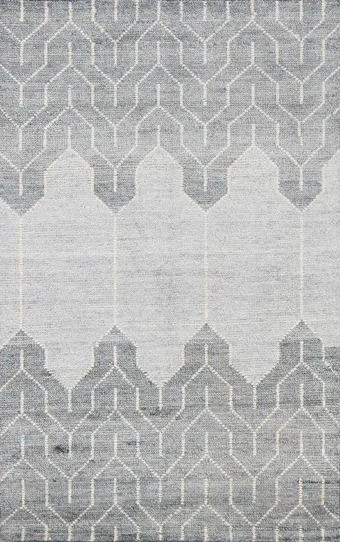 Contemporary Abstract Oriental Area Rug 4x6