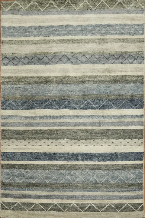 Chevron Abstract Oriental Area Rug 4x6