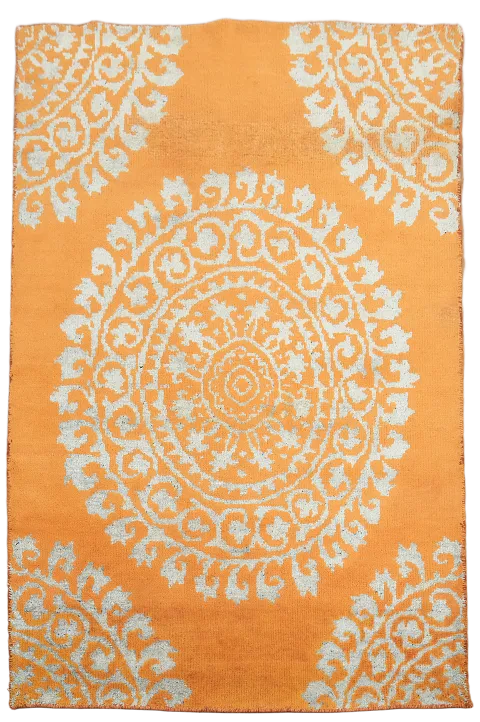Contemporary Abstract Oriental Area Rug 5x7