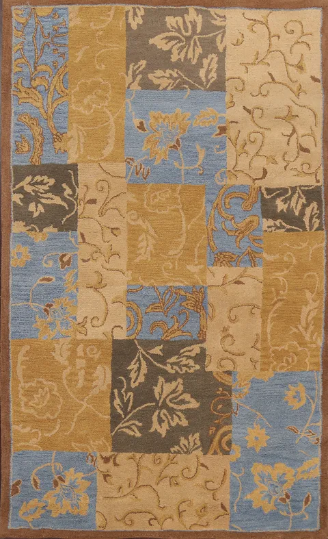 Floral Area Rug 5x8