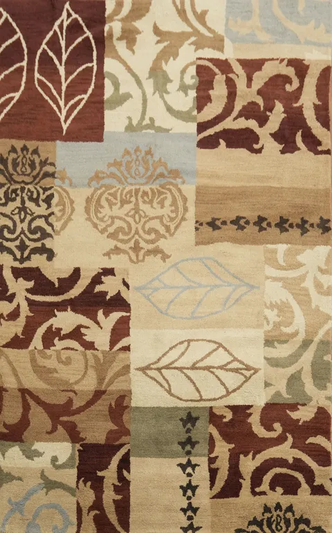 Floral Area Rug 5x8