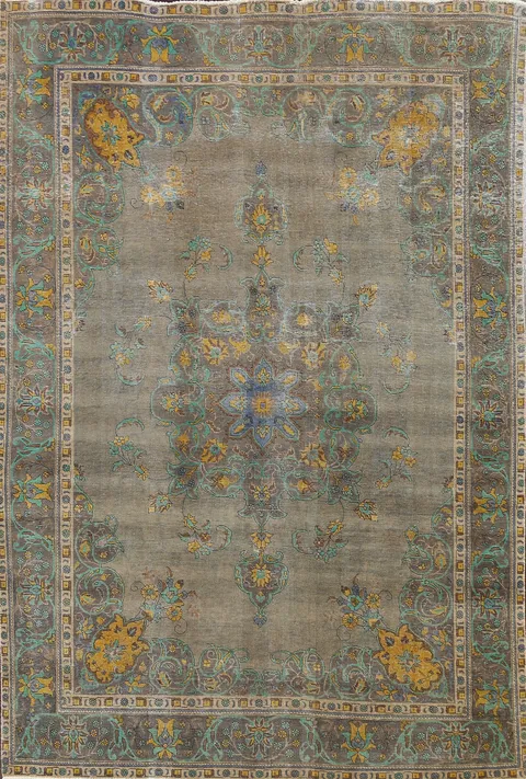 Floral Tabriz Persian Area Rug 8x11