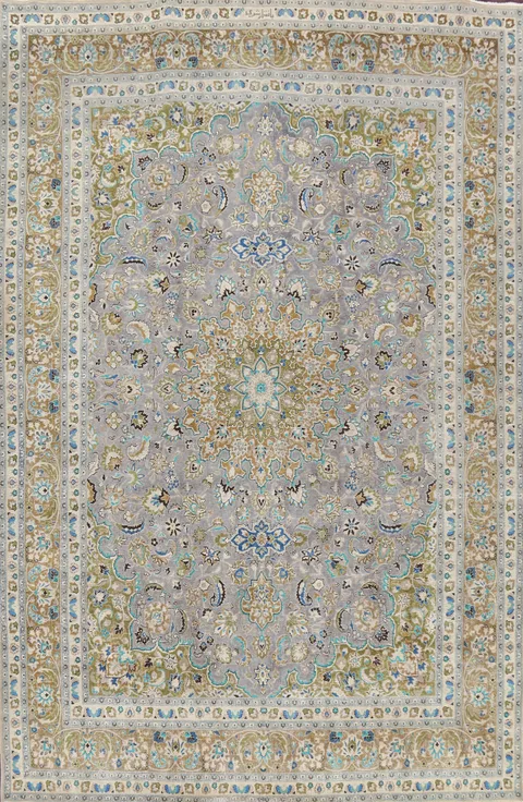 Floral Kashan Persian Area Rug 10x13