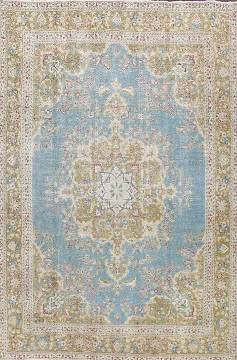 Floral Tabriz Persian Area Rug 10x13