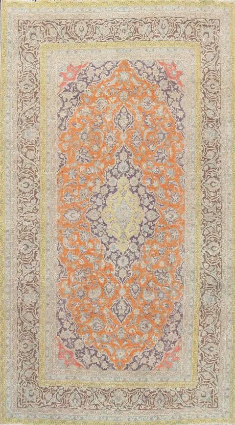 Floral Kashan Persian Area Rug 6x10