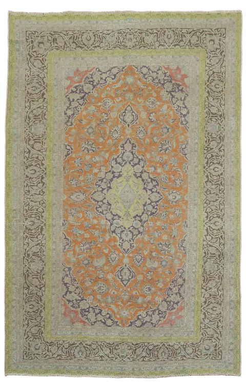 Floral Kashan Persian Area Rug 6x10