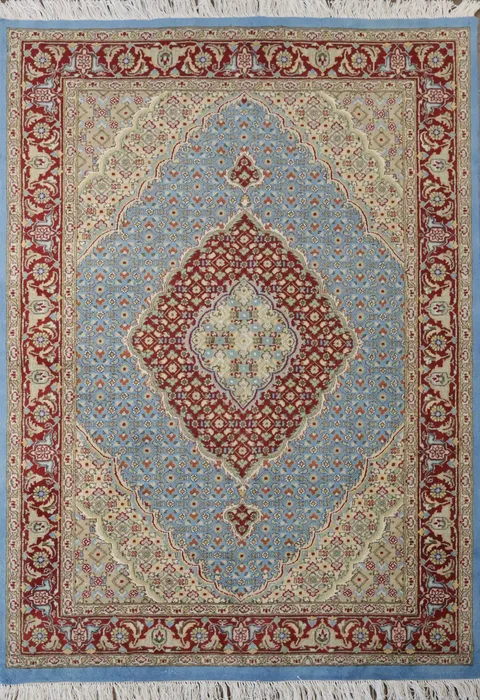 Vegetable Dye Tabriz Mahi Oriental Area Rug 4x6
