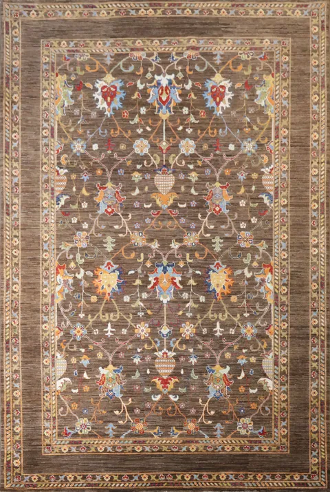 100% Vegetable Dye Ziegler Oriental Area Rug 7x10