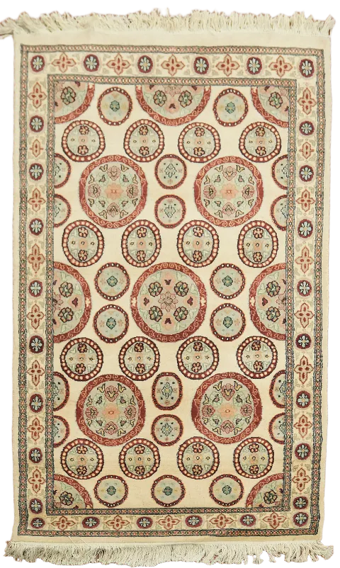 100% Vegetable Dye Tabriz Oriental Area Rug 3x5