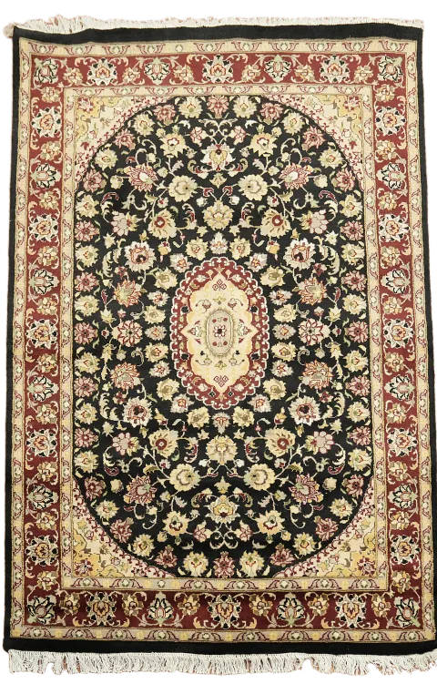100% Vegetable Dye Tabriz Oriental Area Rug 4x6