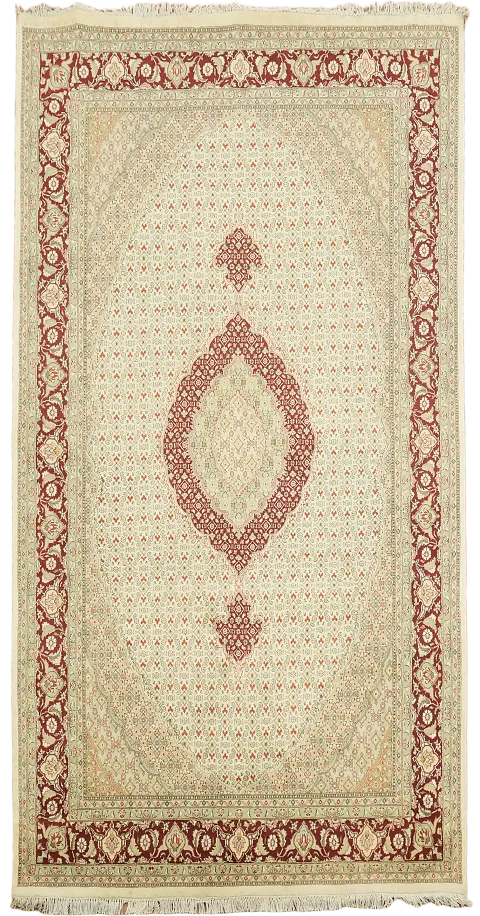 100% Vegetable Dye Tabriz Mahi Oriental Area Rug 6x10