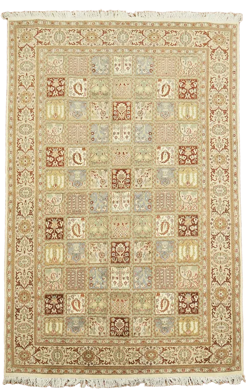 100% Vegetable Dye Tabriz Oriental Area Rug 6x9