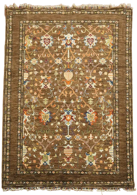 100% Vegetable Dye Ziegler Oriental Area Rug 5x7