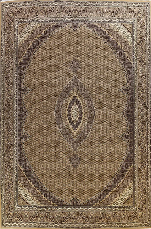 Geometric Tabriz Mahi Oriental Area Rug 13x17