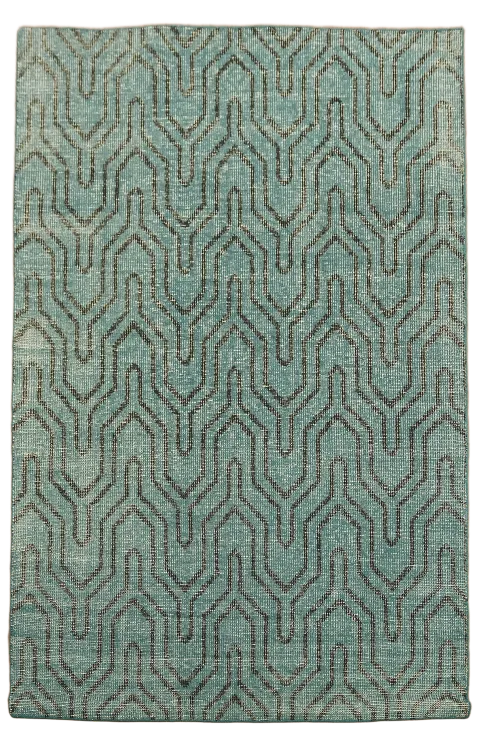 All-Over Vintage Style Distressed Area Rug 6x9