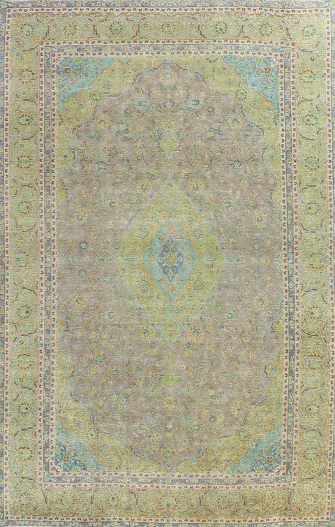 Traditional Floral Kashan Persian Area Rug 9x13