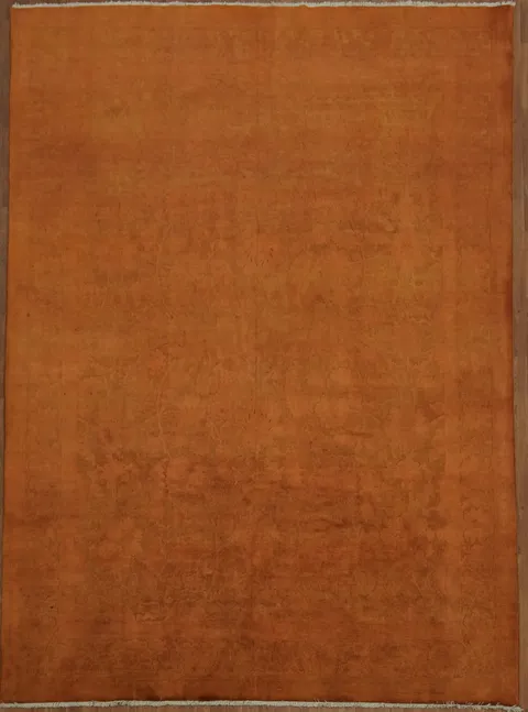 Elegant Burnt Orange Rug for Modern Interiors 9x12