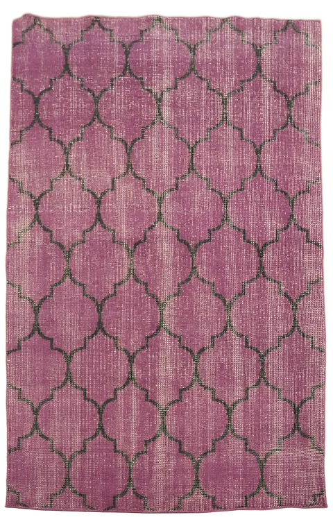 All-Over Trellis Oriental Area Rug 6x9