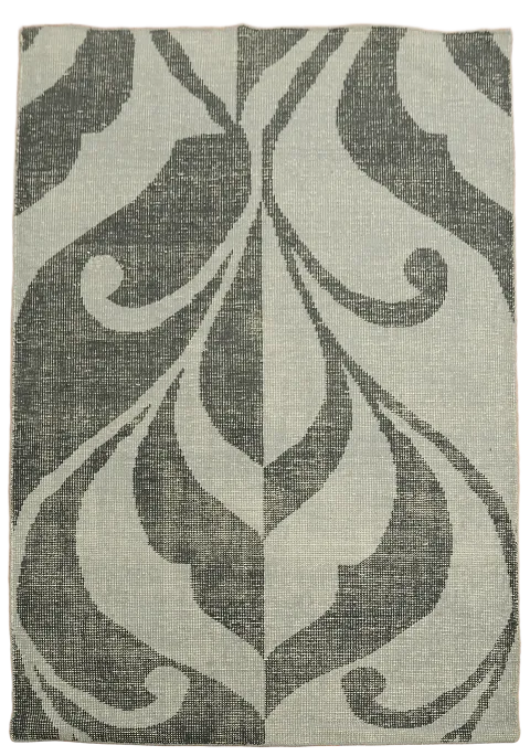 Contemporary Abstract Oriental Area Rug 5x7
