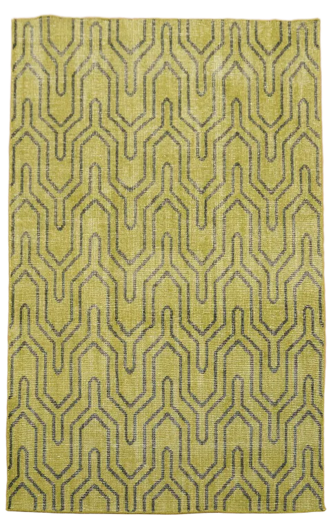 All-Over Contemporary Oriental Area Rug 6x9
