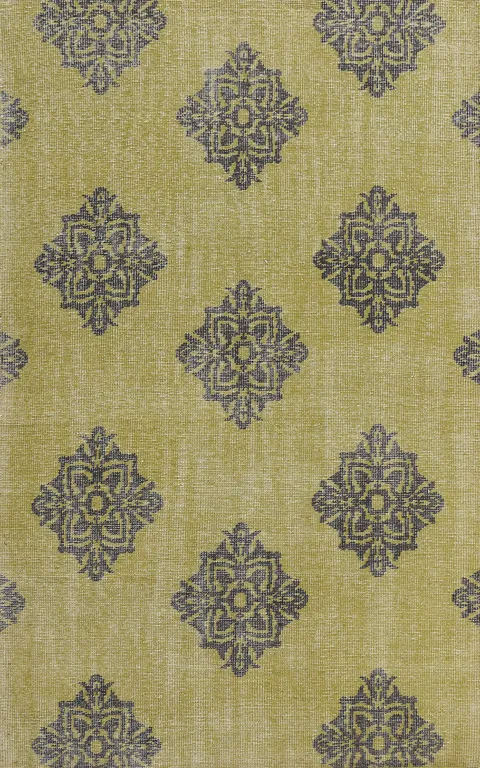 Geometric Abstract Oriental Area Rug 6x9