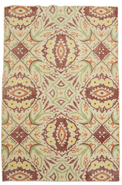 Contemporary Abstract Oriental Area Rug 6x8