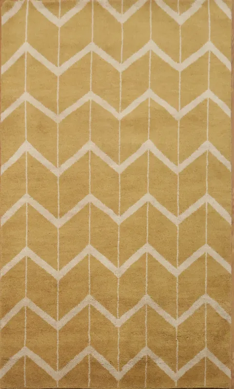 Chevon Style Moroccan Oriental Area Rug 5x8