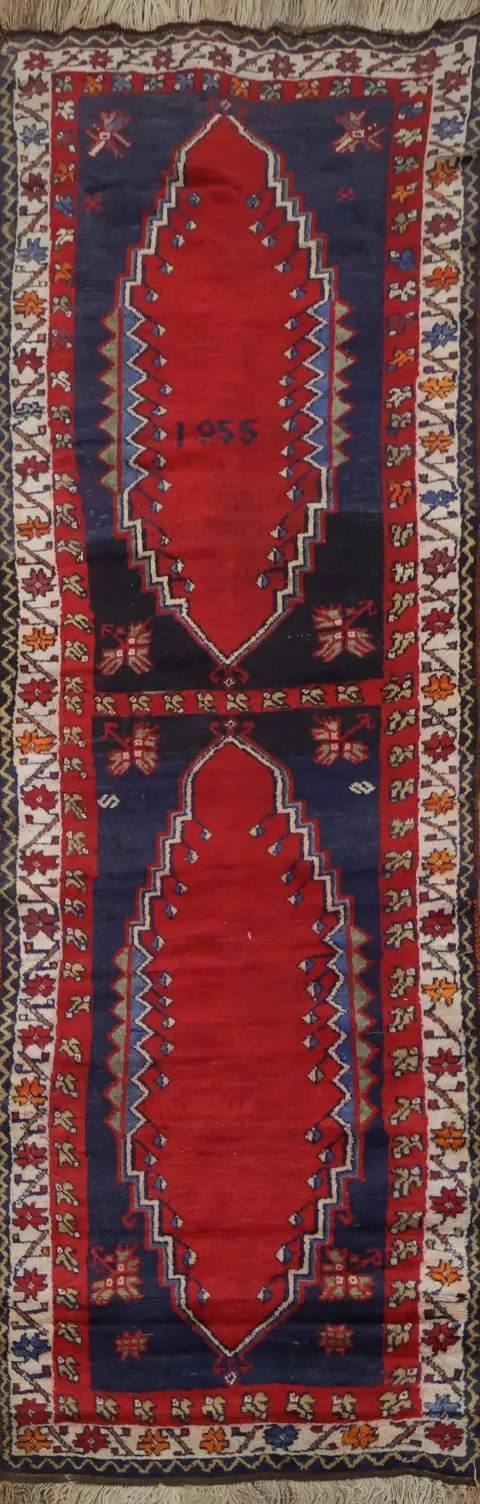 Geometric Shiraz Persian Runner Rug 3x9