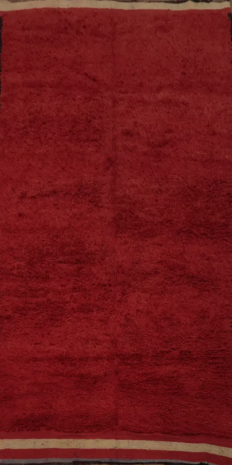 Luxurious Red Moroccan Area Rug 6x13 Adds Warmth to Any Space