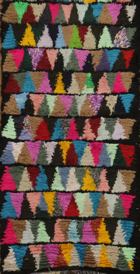 Tribal Moroccan  Oriental Area Rug 3x6