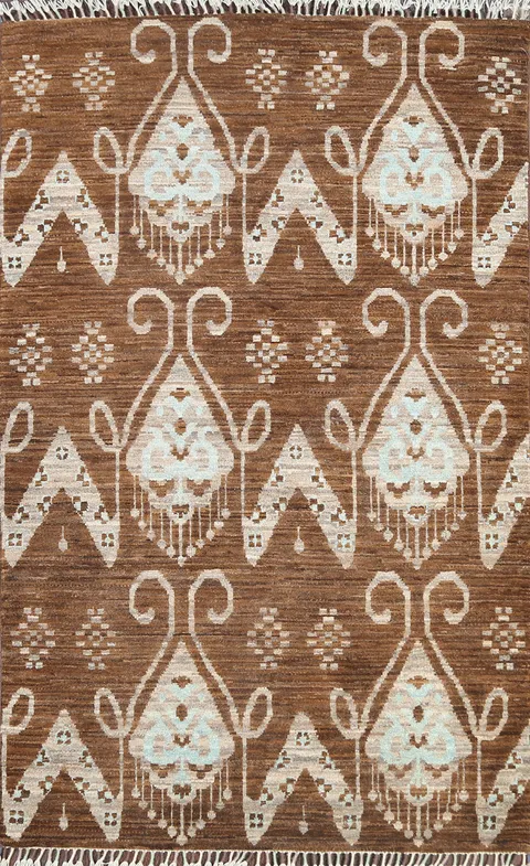 Tribal Abstract Oriental Area Rug 3x5