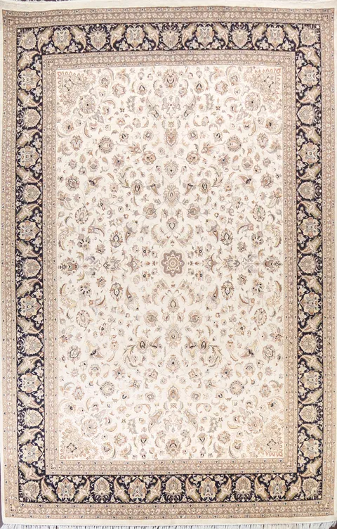 Vegetable Dye Tabriz Oriental Area Rug 10x14