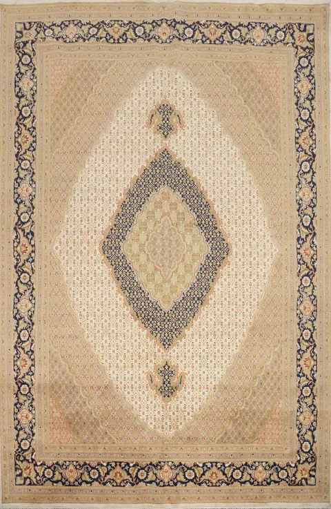 Vegetable Dye Tabriz Mahi Oriental Area Rug 9x12