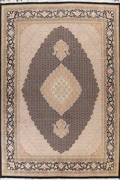 Classic Oriental Area Rug with Diamond Motif 9x12