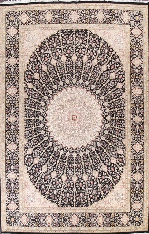 Vegetable Dye Tabriz Oriental Area Rug 9x13