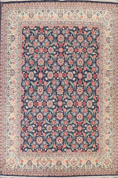 Exquisite Floral Persian Carpet for Luxurious Home Decor 9x12