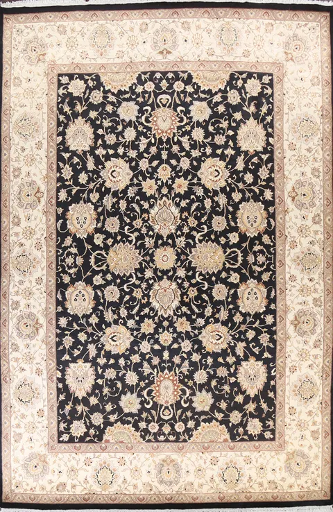 Vegetable Dye Tabriz Oriental Area Rug 9x13