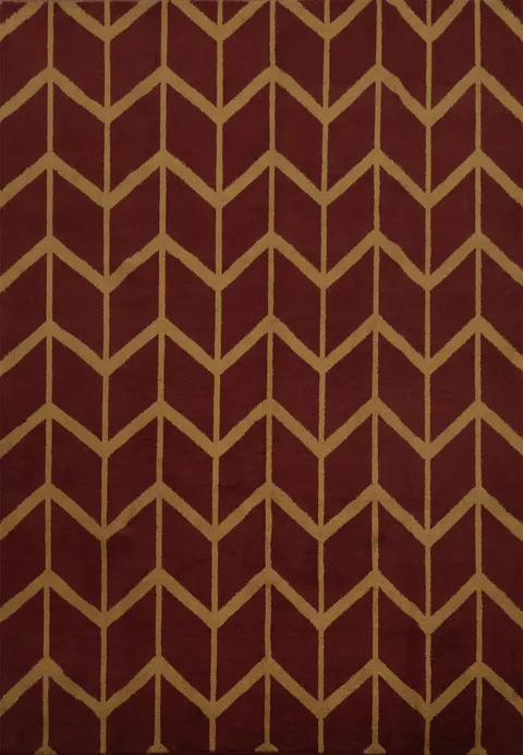 Chic Moroccan Area Rug 8x10 Featuring Eye-Catching Zigzag Pattern