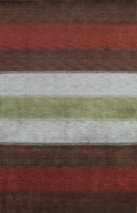 Striped Gabbeh Oriental Area Rug 7x10
