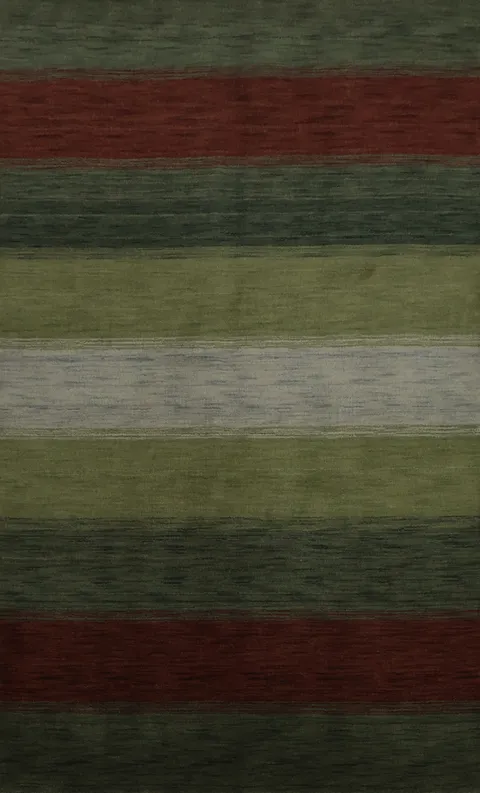 Minimalist Gabbeh Area Rug 6x8 Featuring Bold Stripes for Style