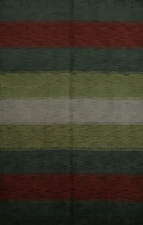 Richly Colored Striped Gabbeh Area Rug 7x10 with Earthy Elegance