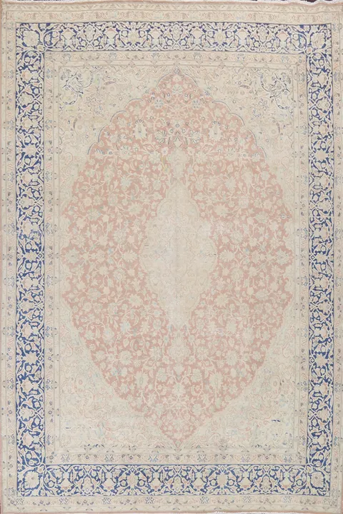 Hand-Knotted Kerman Persian Area Rug 10x13