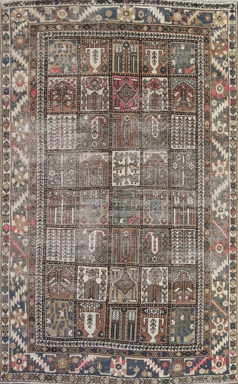 Handmade Bakhtiari Persian Area Rug 6x10