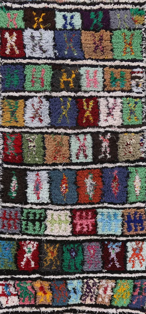 Vintage Wool Moroccan Runner Rug 3x8