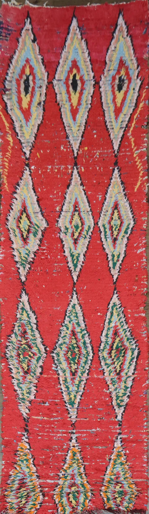 Handmade Moroccan Runner Rug 3x11