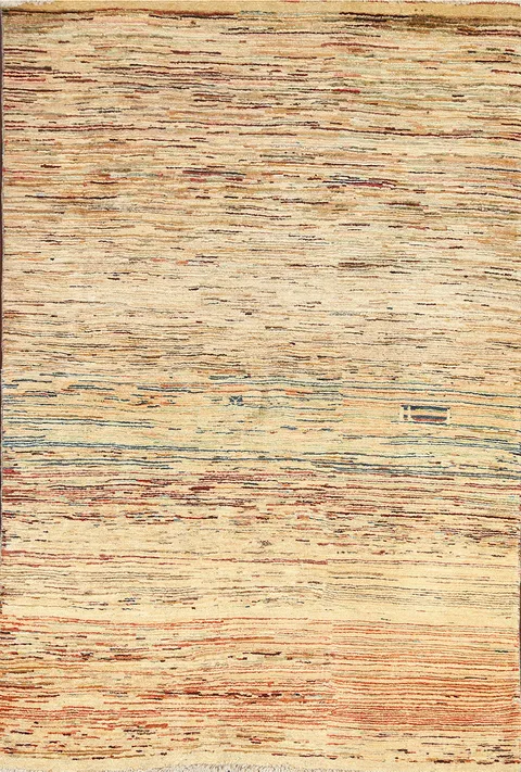 Gabbeh Kashkoli Wool Area Rug 4x6