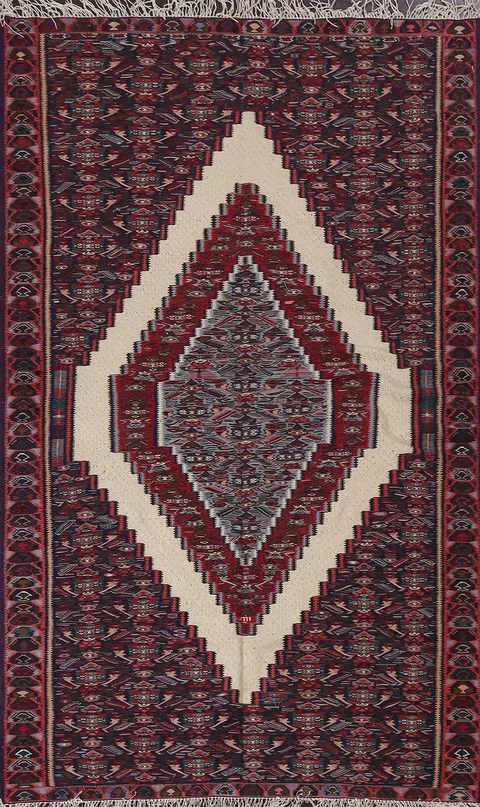 Vegetable Dye Kilim Area Rug 5x8