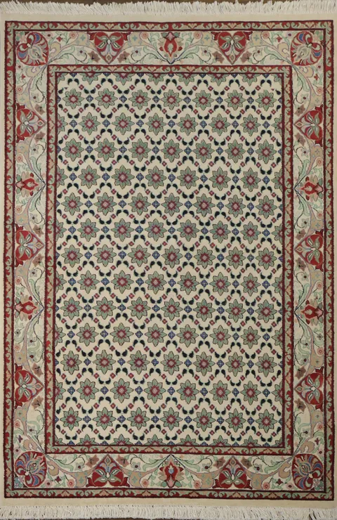Vegetable Dye Aubusson Wool Area Rug 4x6